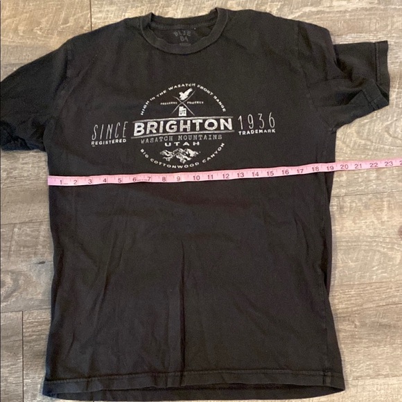 Brighton Other - Brighton Black Short Sleeve Tee with Bold Chest Graphic